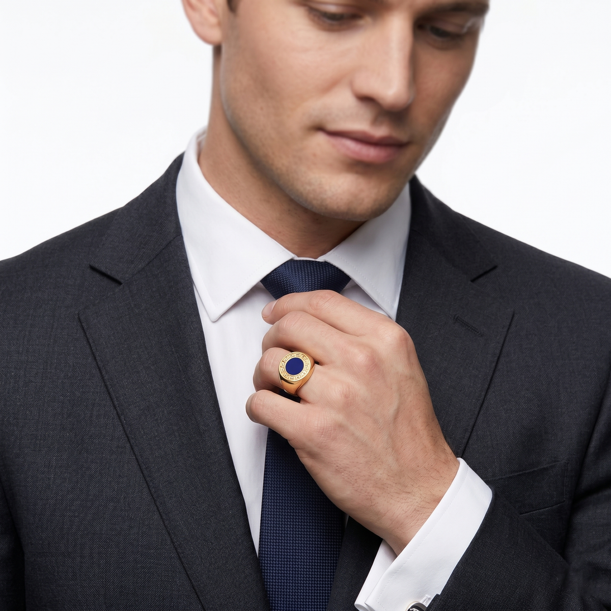 18KT Yellow Gold Lapis Ring