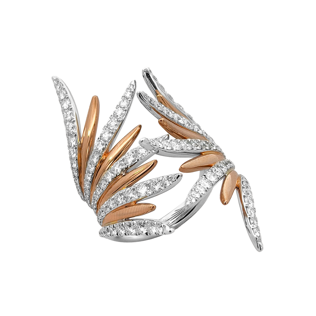 18KT Rose Gold Diamond Ring