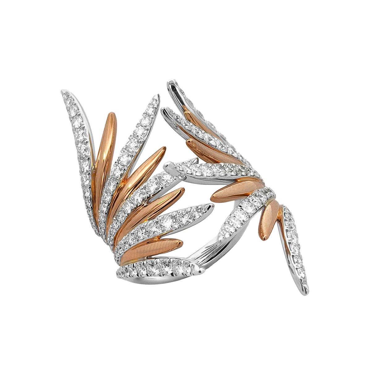 18KT Rose Gold Diamond Ring