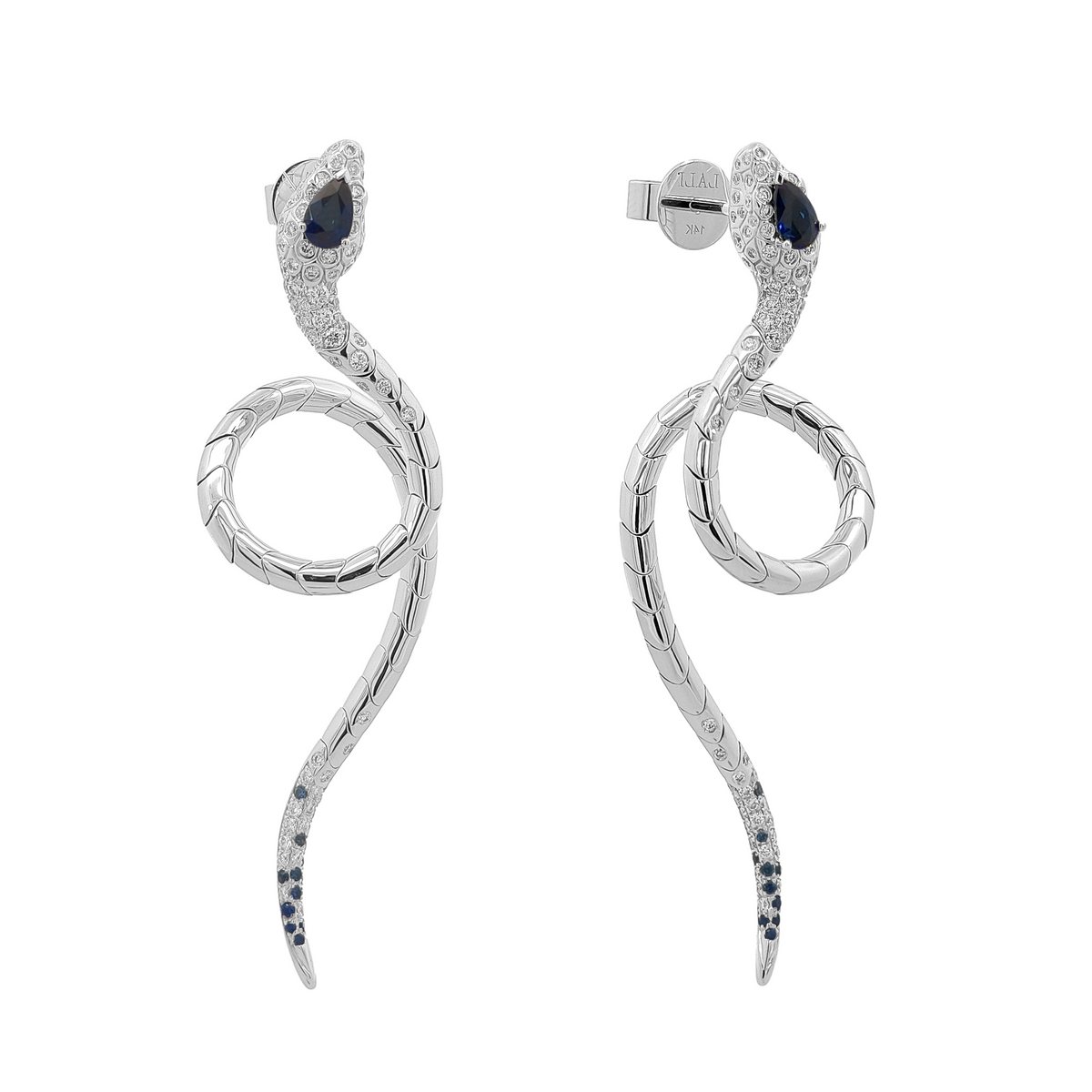 18KT Rose Gold Ruby, Pink Sapphire & Diamond Earrings
