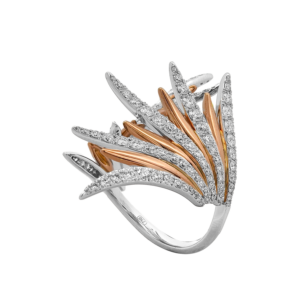18KT Rose Gold Diamond Ring