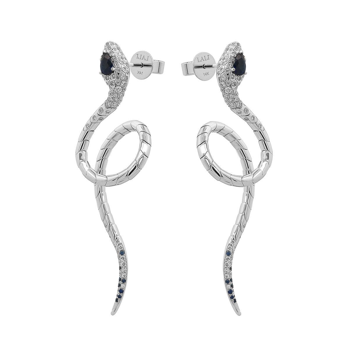 18KT Rose Gold Ruby, Pink Sapphire & Diamond Earrings