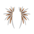 18KT Rose Gold Diamond Earrings