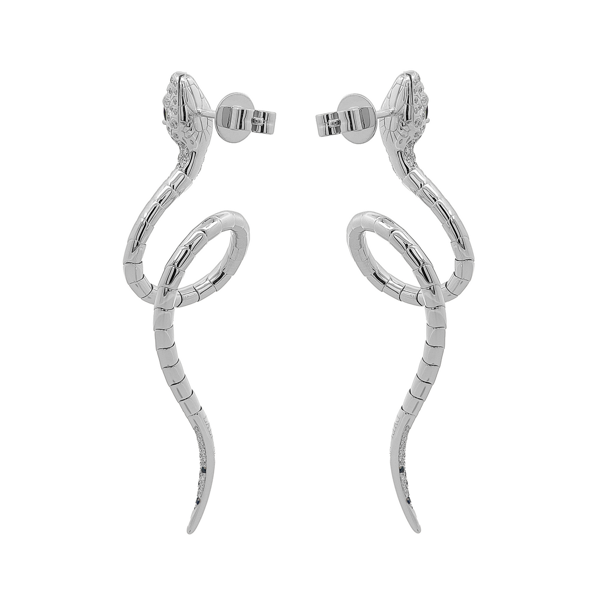 18KT Rose Gold Ruby, Pink Sapphire & Diamond Earrings