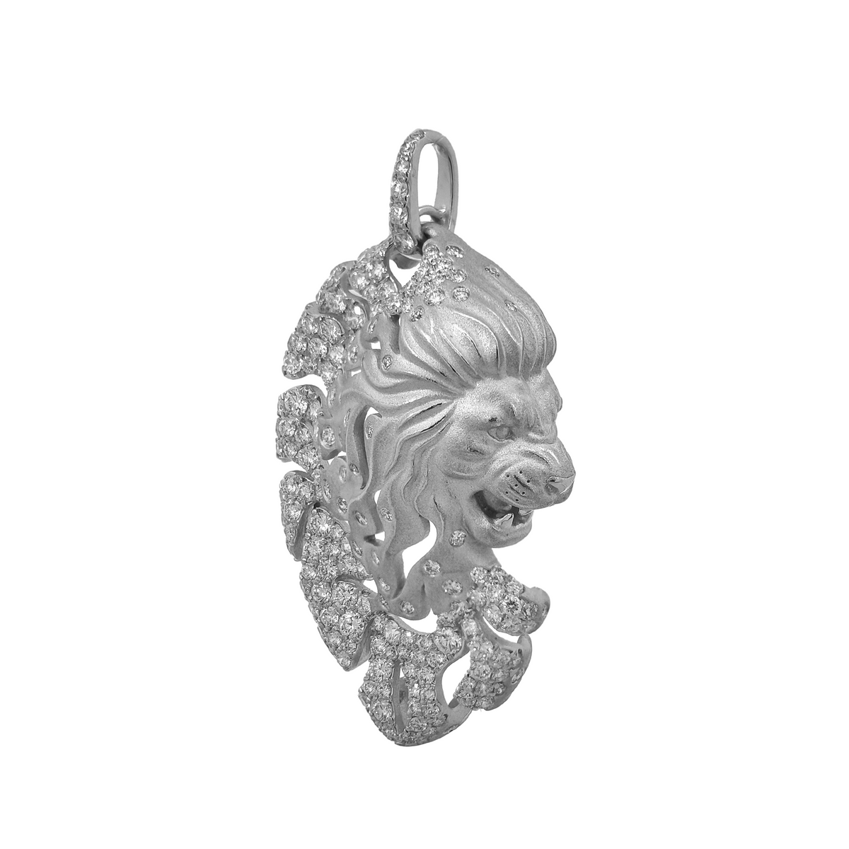 18KT White Gold Diamond Pendant