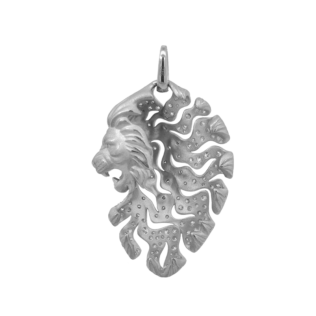 18KT White Gold Diamond Pendant
