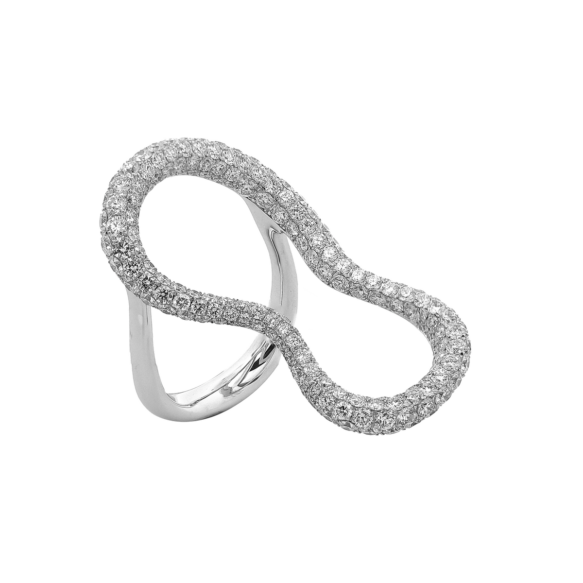 18KT White Gold Diamond Ring