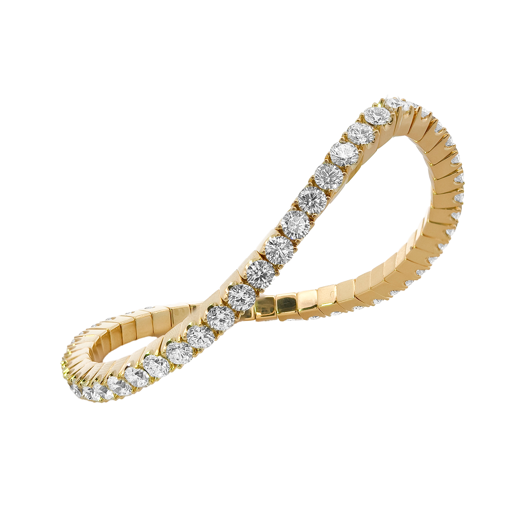 18KT Yellow Gold Diamond Bracelet