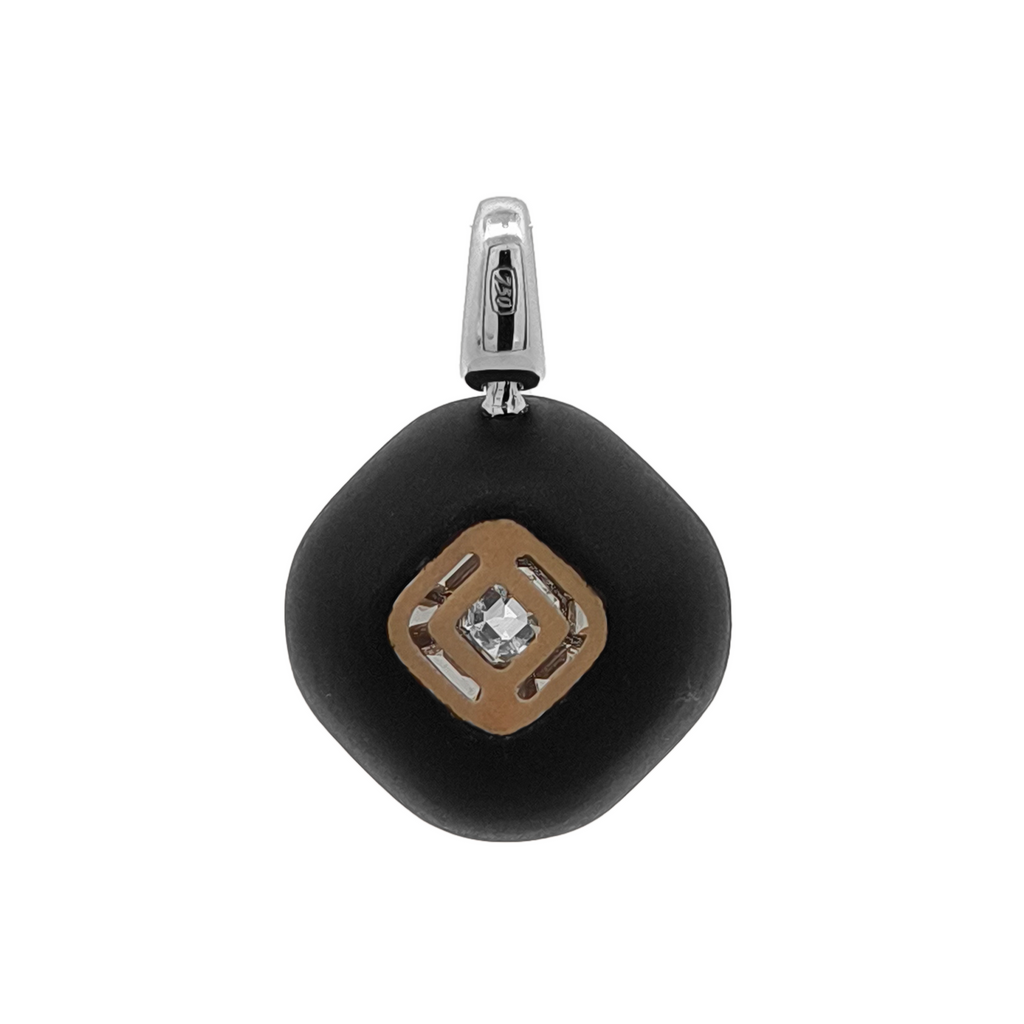 18KT White & Yellow Gold Diamond Pendant