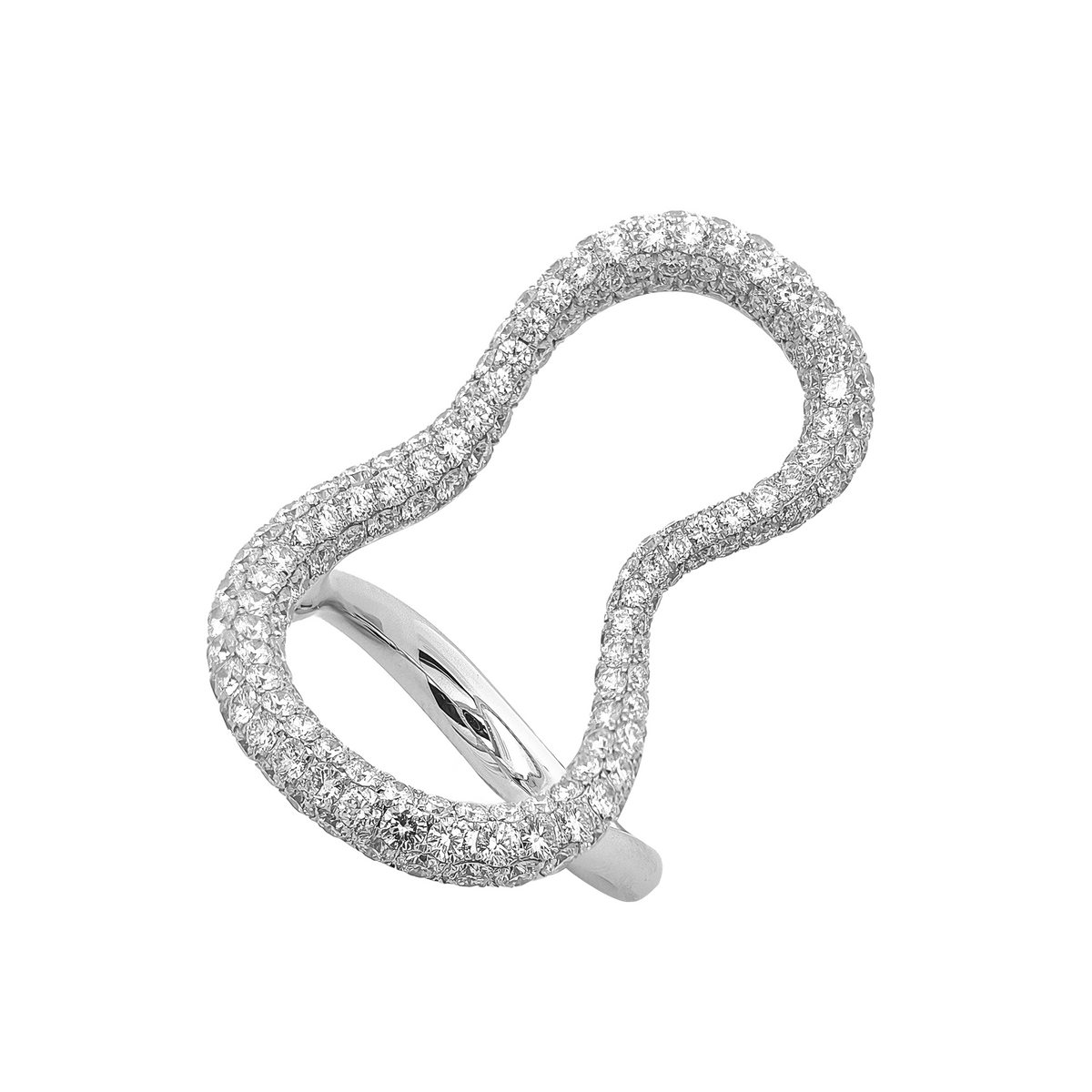 18KT White Gold Diamond Ring