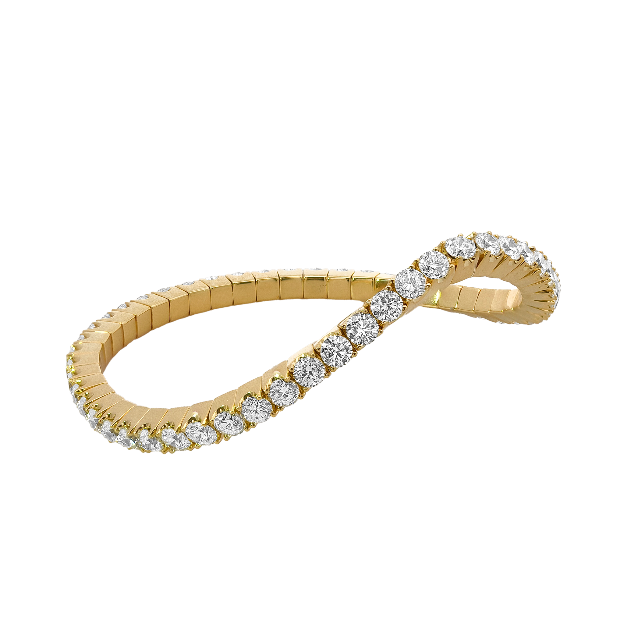 18KT Yellow Gold Diamond Bracelet