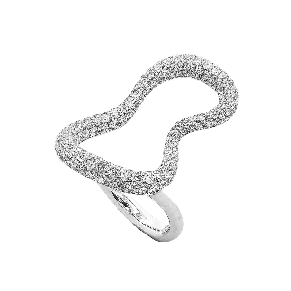 18KT White Gold Diamond Ring