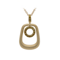 18KT Yellow Gold Enamel & Yellow Diamond Pendant