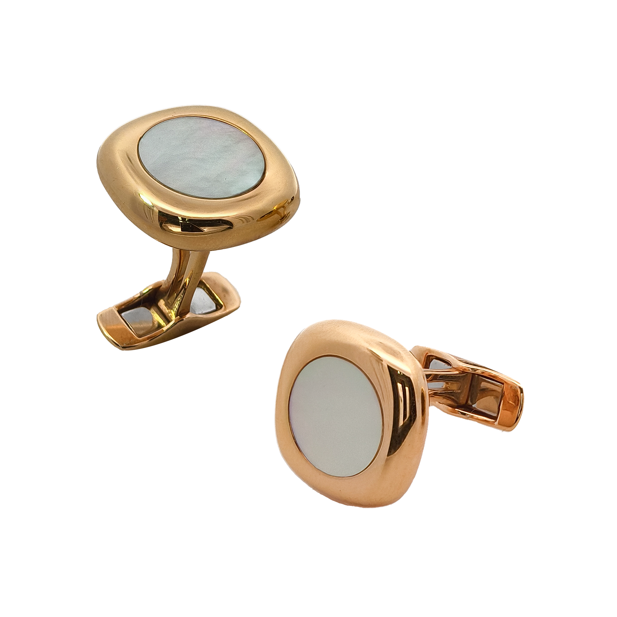 18KT Rose Gold Pinctada Martensi Cufflinks