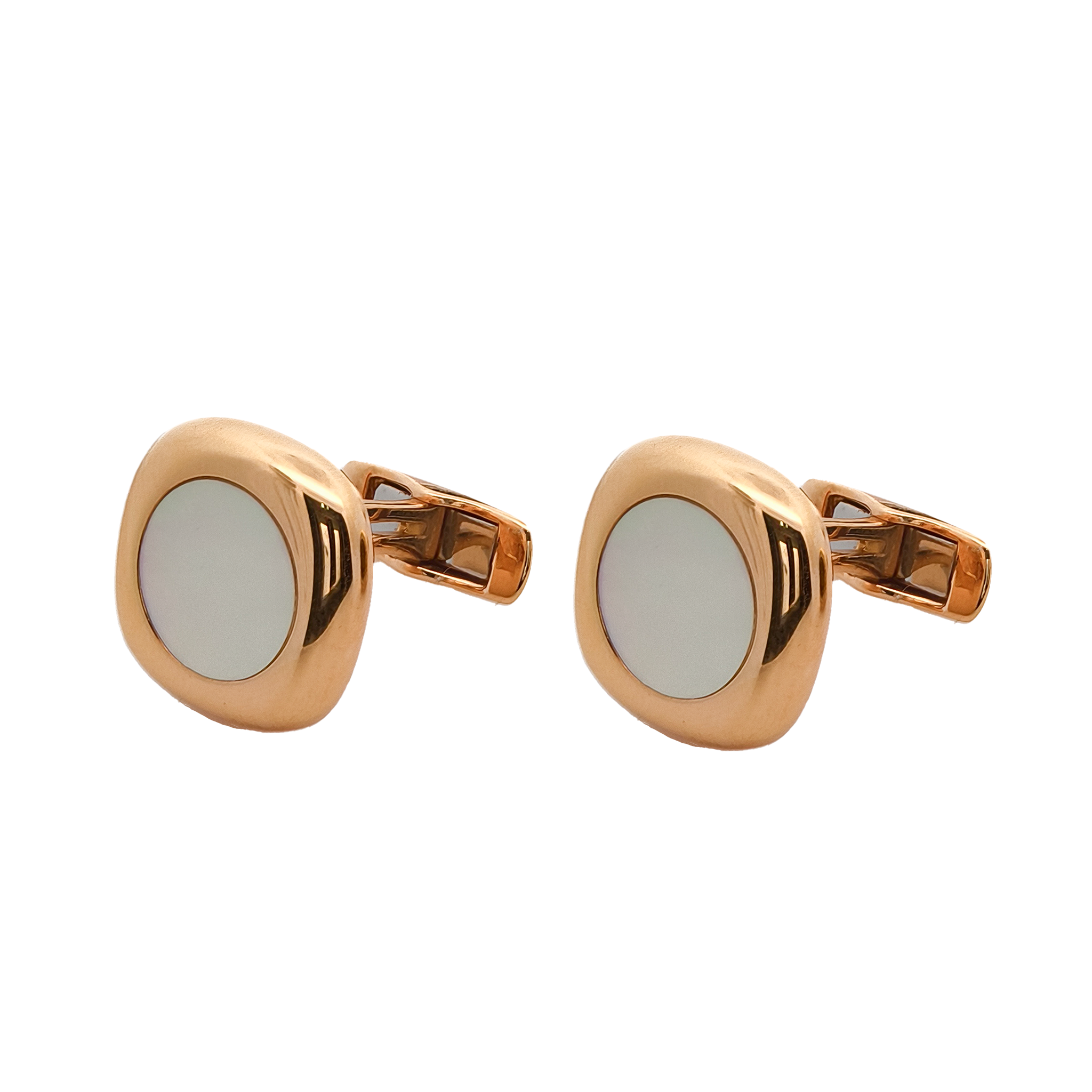 18KT Rose Gold Pinctada Martensi Cufflinks