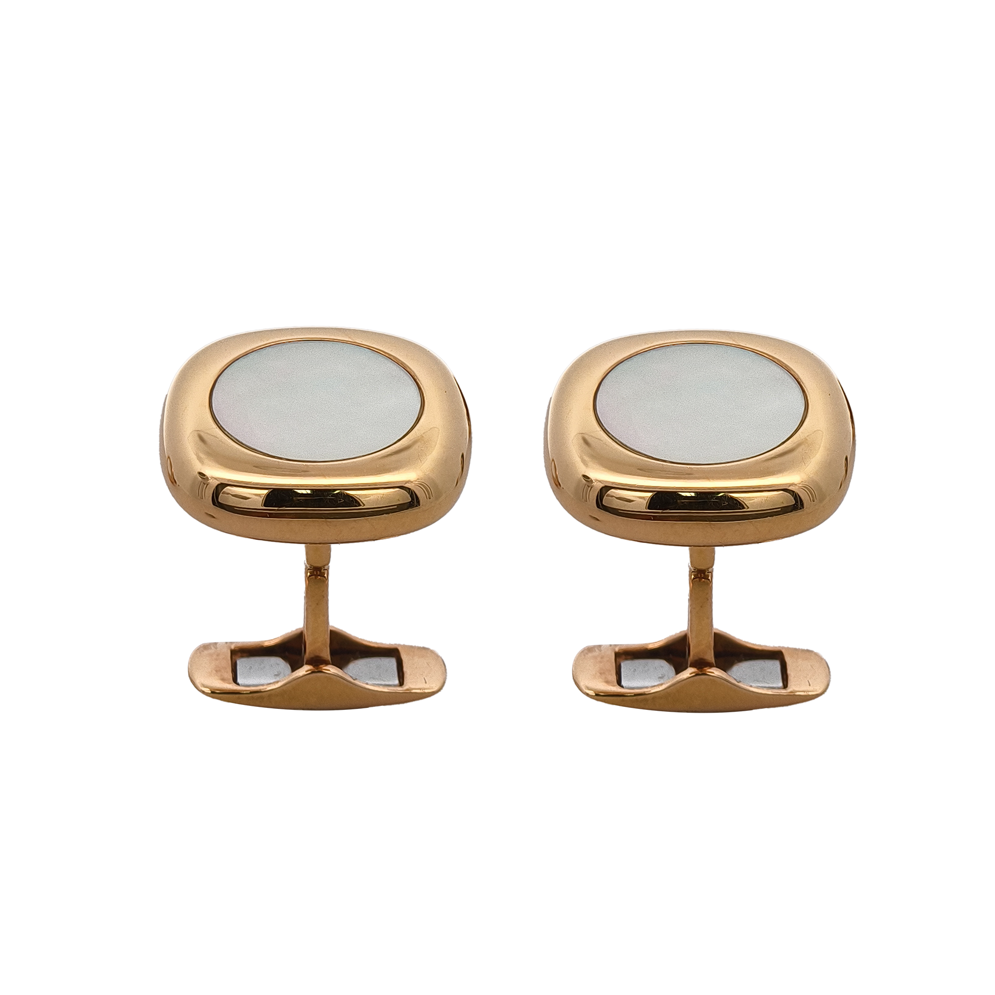 18KT Rose Gold Pinctada Martensi Cufflinks