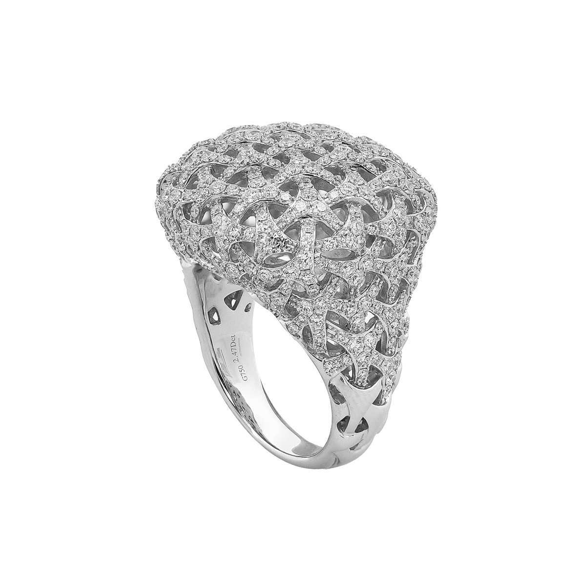 18KT White Gold Diamond Ring