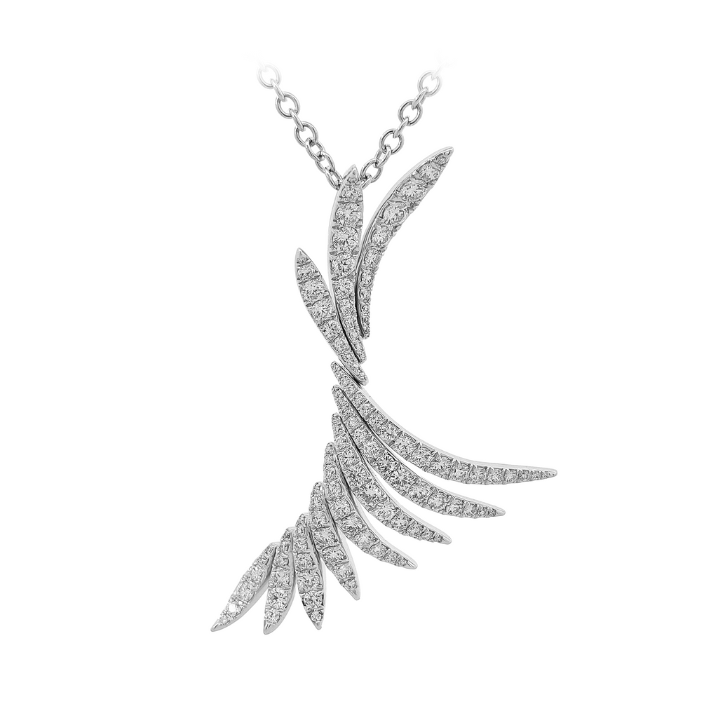 18KT White Gold Diamond Pendant