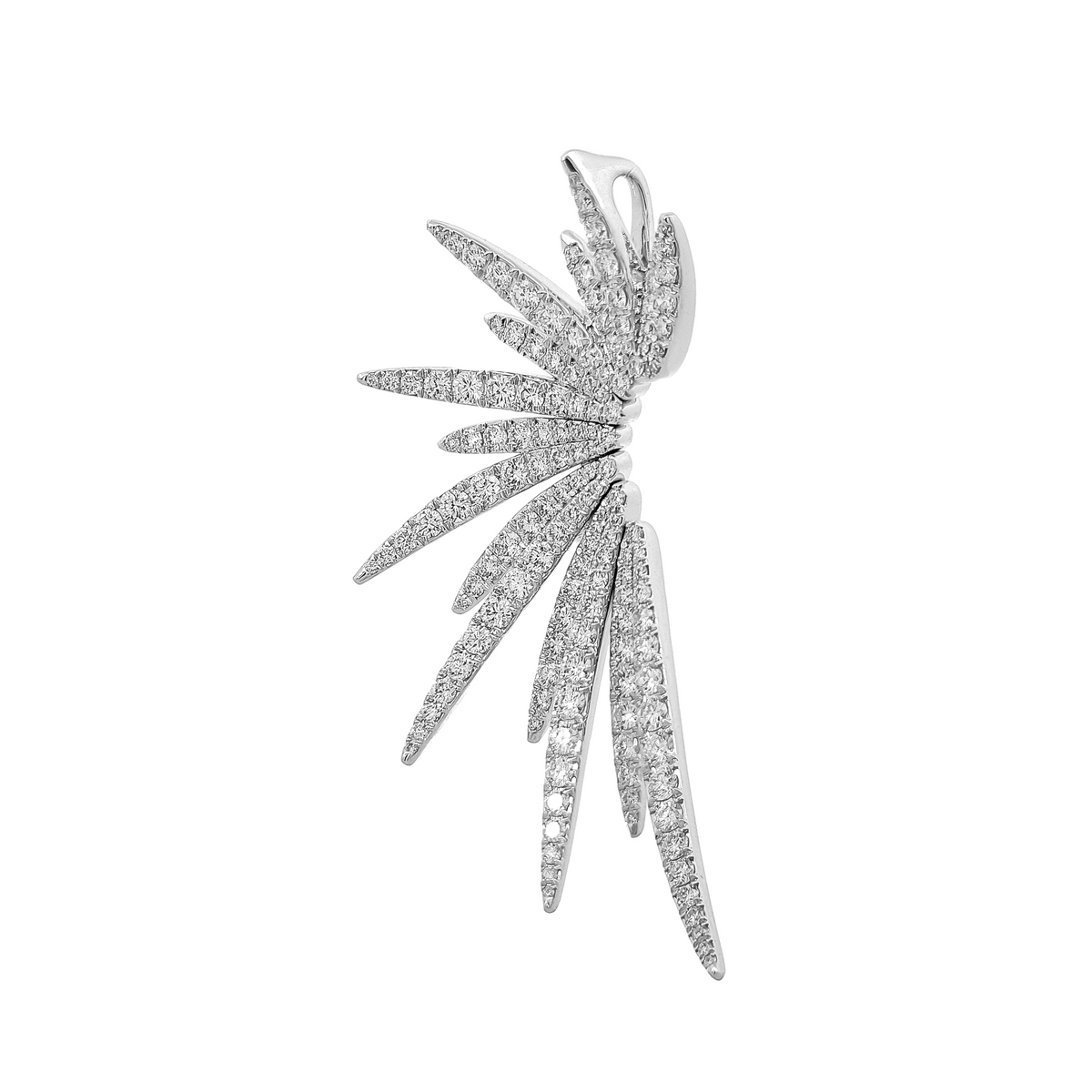 18KT White Gold Diamond Pendant