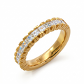 24KT  Pure Gold Diamond Ring