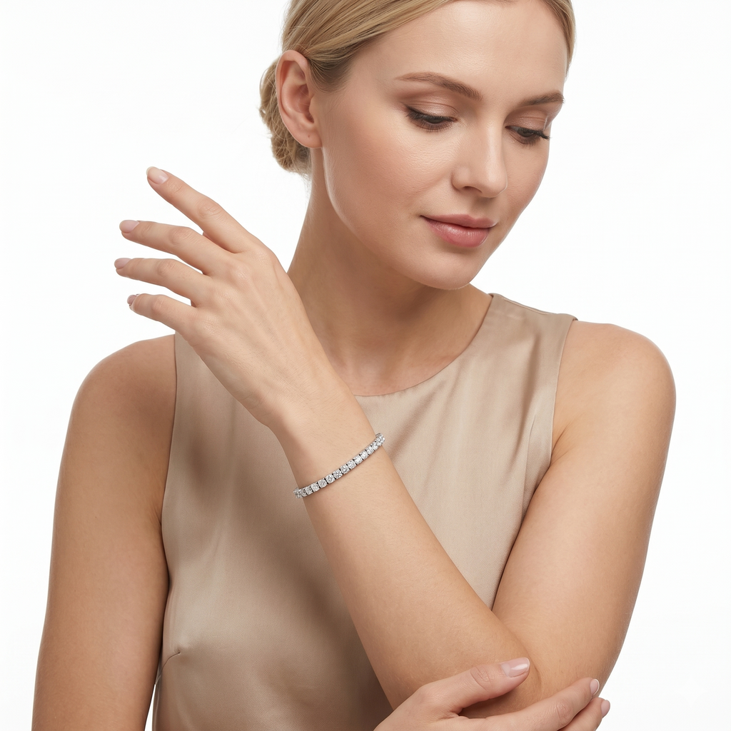 18KT White Gold Diamond Bracelet