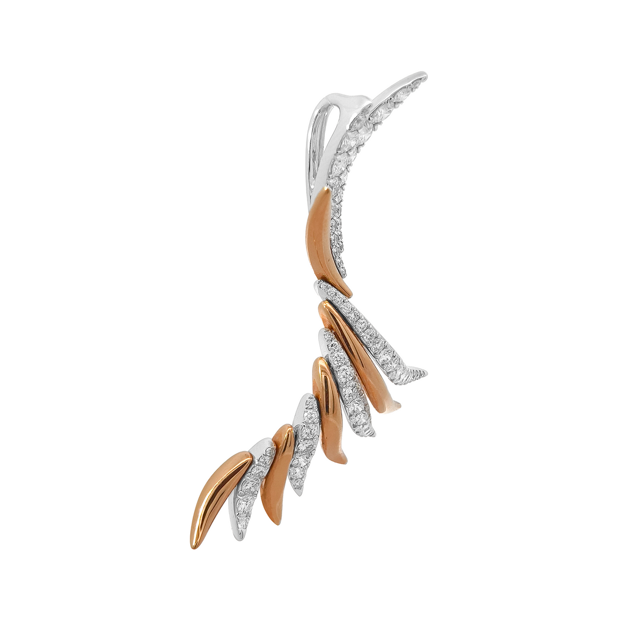 18KT Rose & White Gold Diamond Pendant