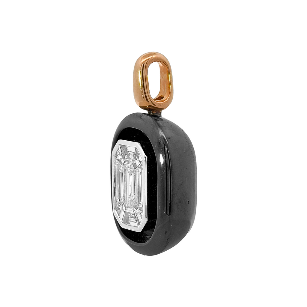 18KT Rose, White & Yellow Gold Diamond Pendant
