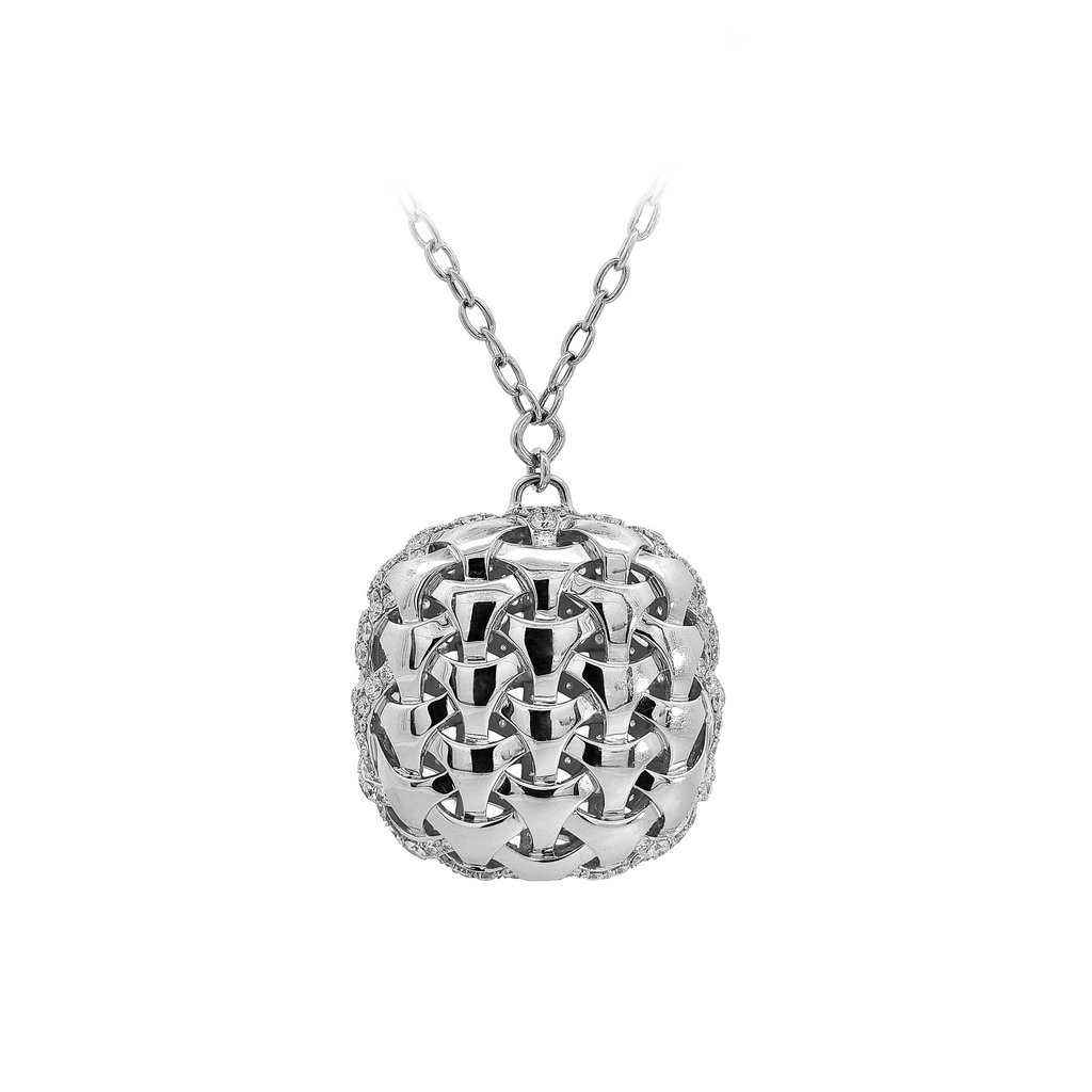 18KT White Gold Diamond Necklace