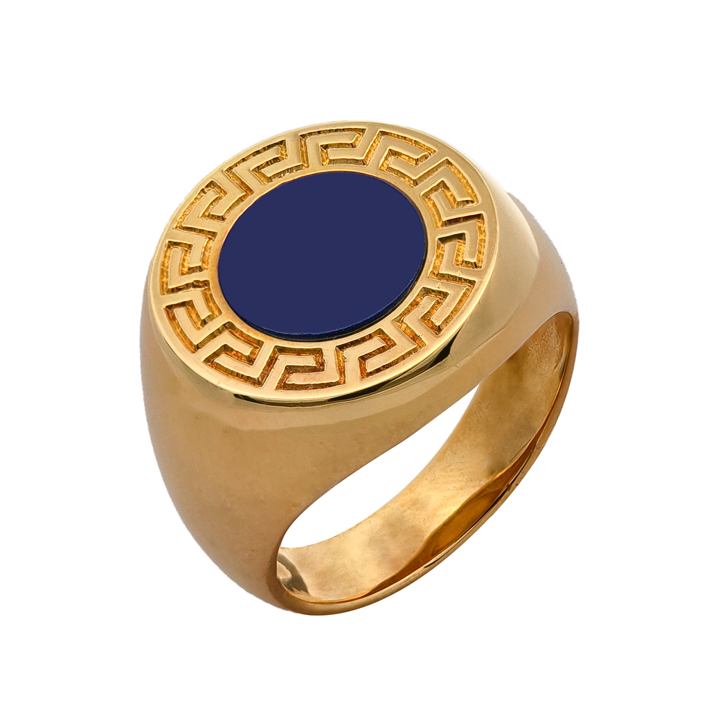 18KT Yellow Gold Lapis Ring