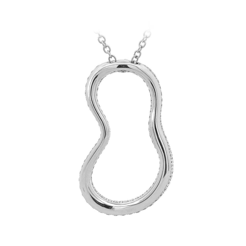 18KT White Gold Diamond Pendant