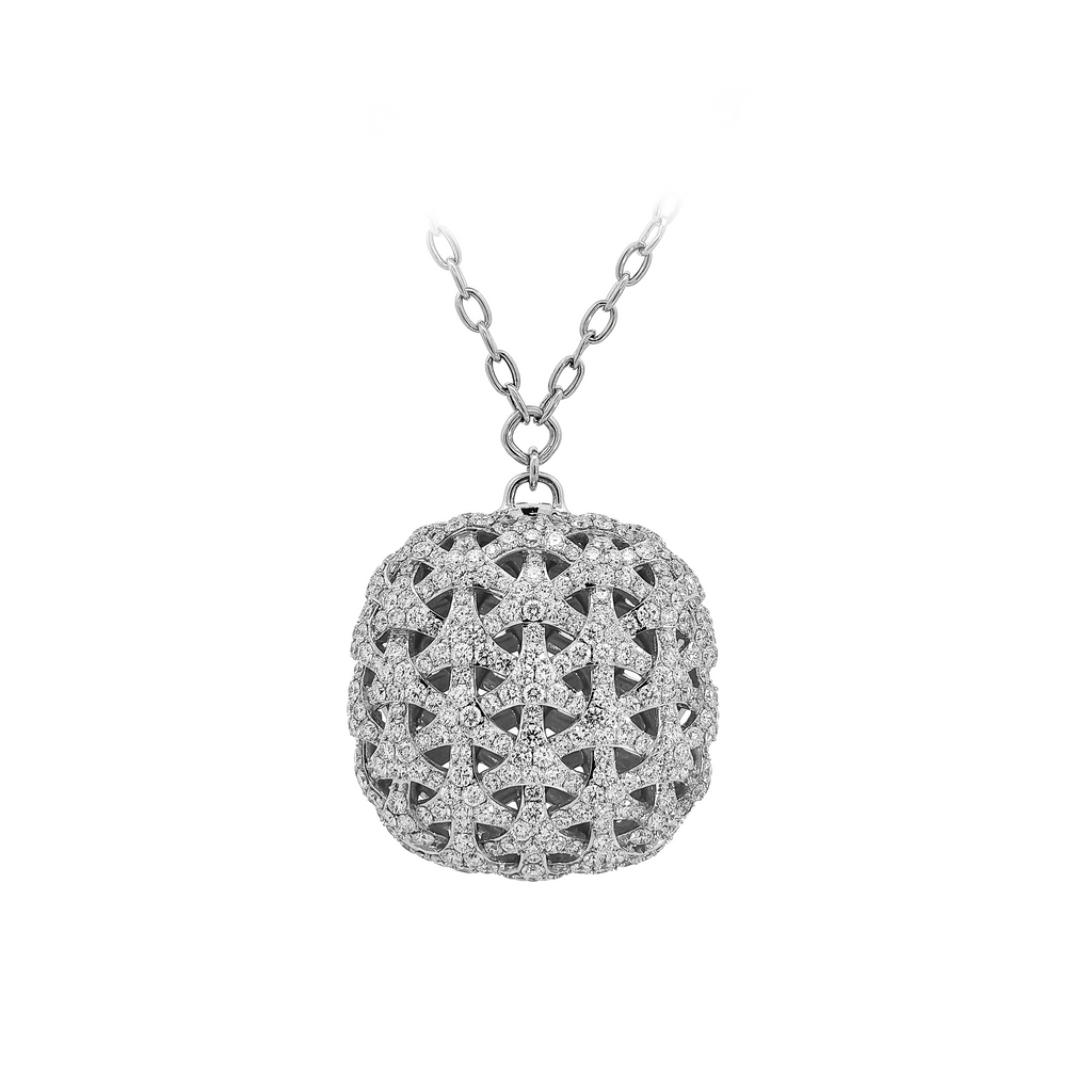 18KT White Gold Diamond Necklace