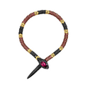 18KT Yellow Gold with Black Rhodium & Brown Rhodium , Ruby & Diamond Snake Bracelet