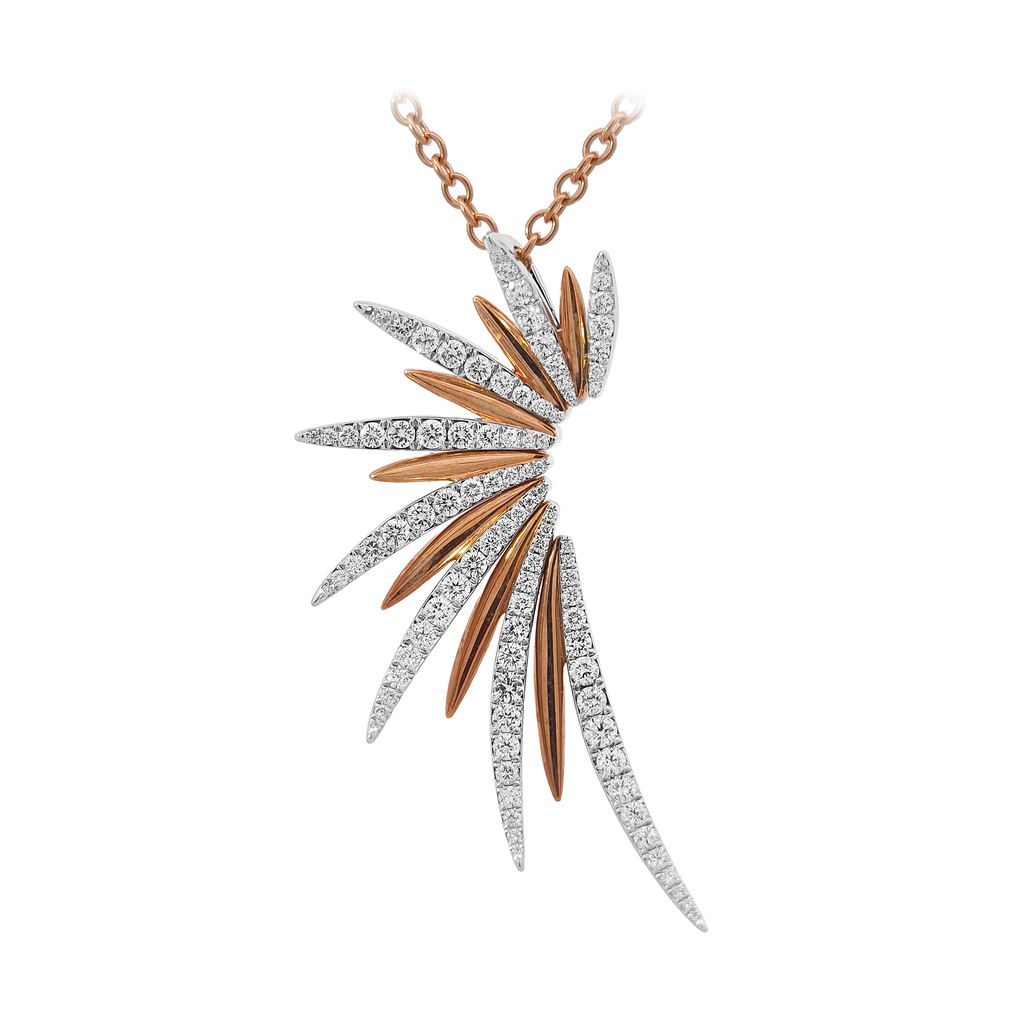 18KT Rose Gold Diamond Pendant