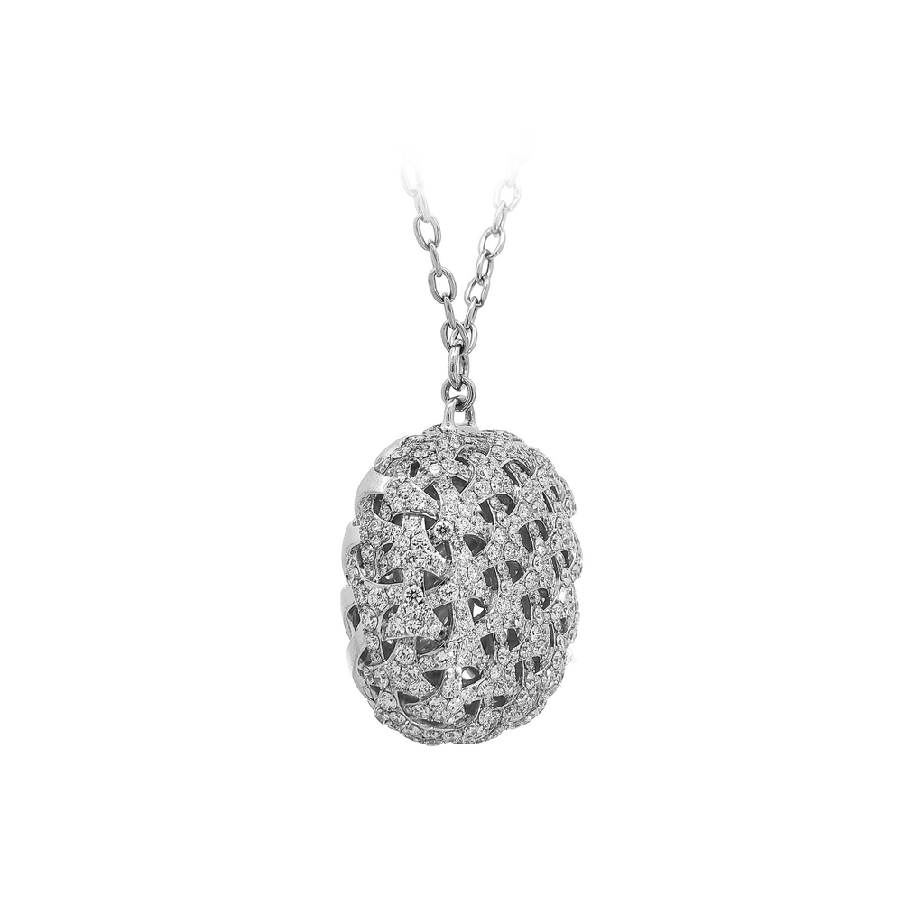 18KT White Gold Diamond Necklace