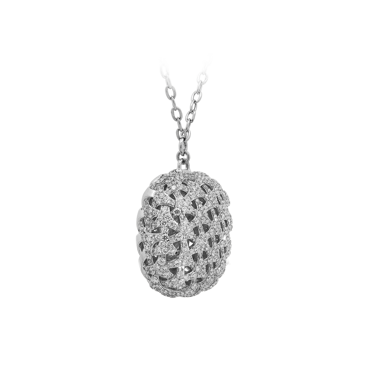 18KT White Gold Diamond Necklace