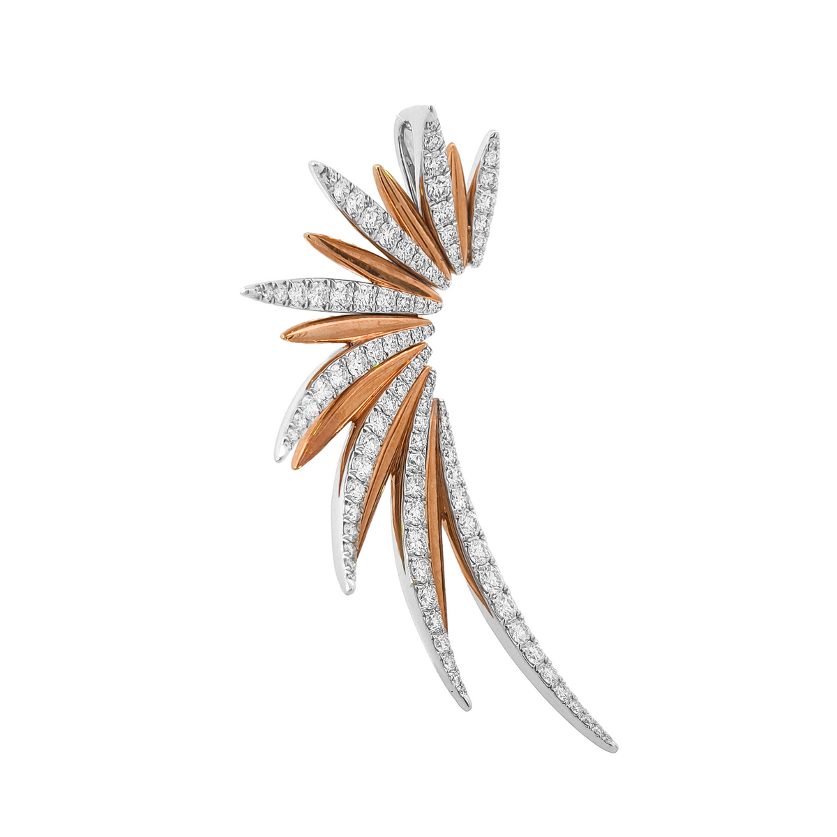 18KT Rose Gold Diamond Pendant