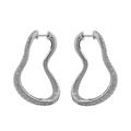 18KT White Gold Diamond Earrings