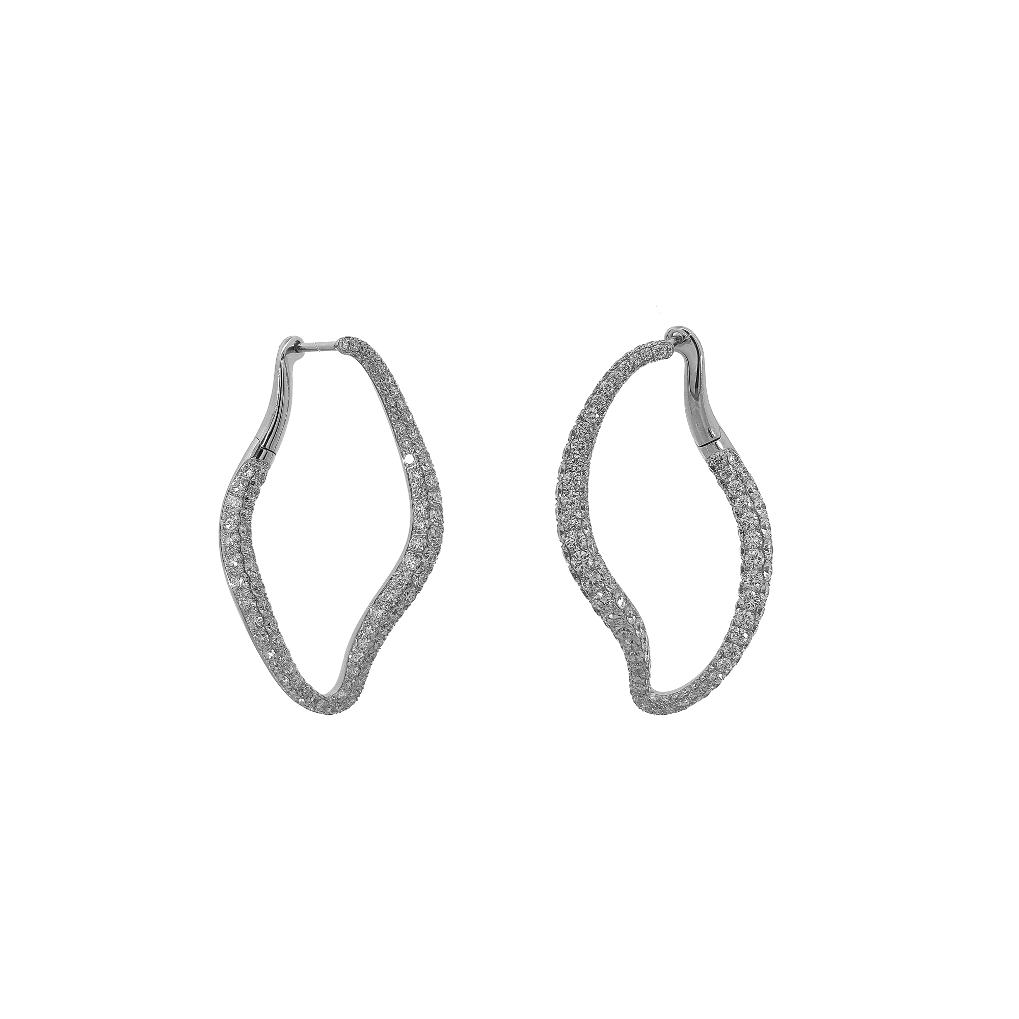18KW Diamond Earrings