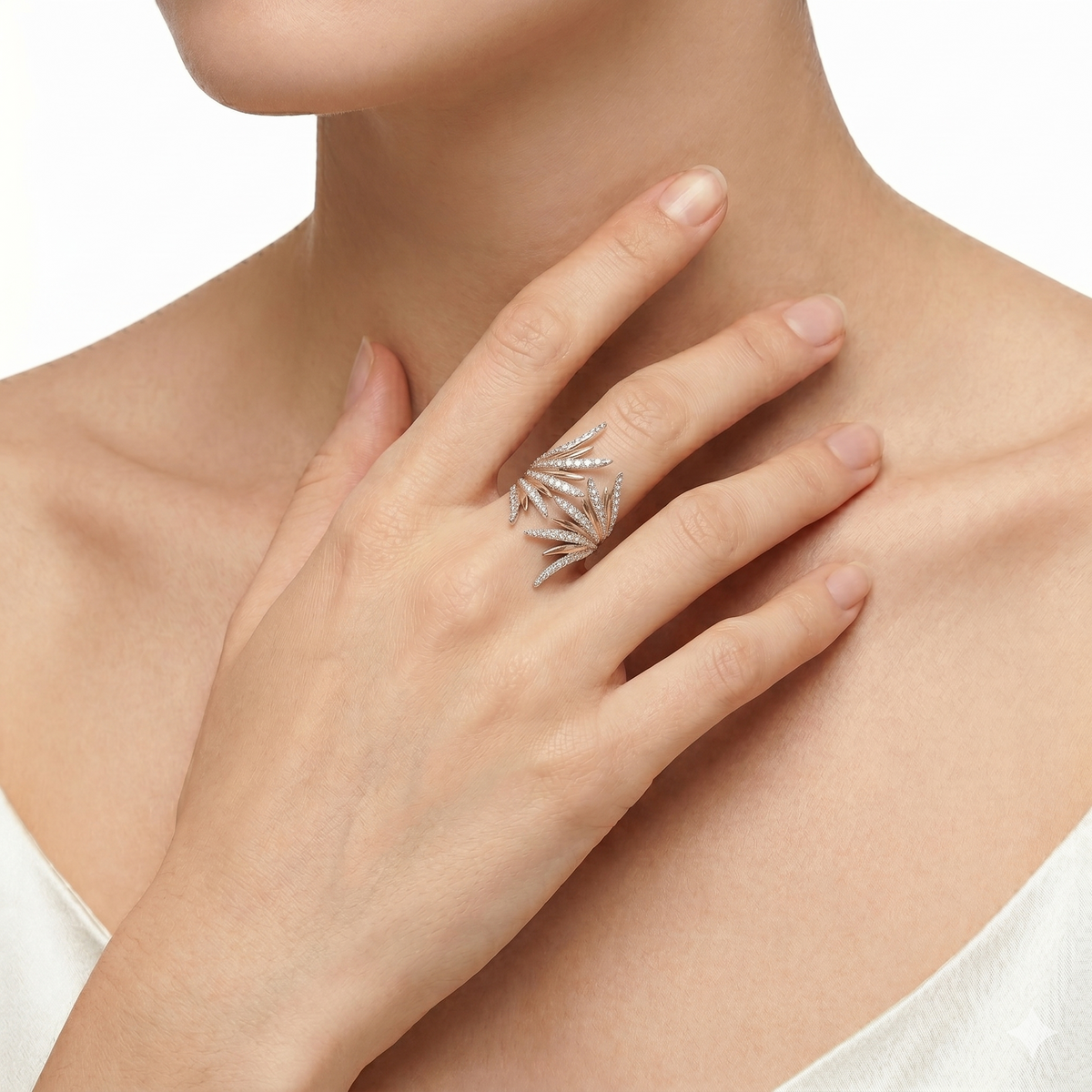 18KT Rose Gold Diamond Ring