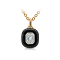 18KT White & Yellow Gold Lab Grown Diamond Pendant