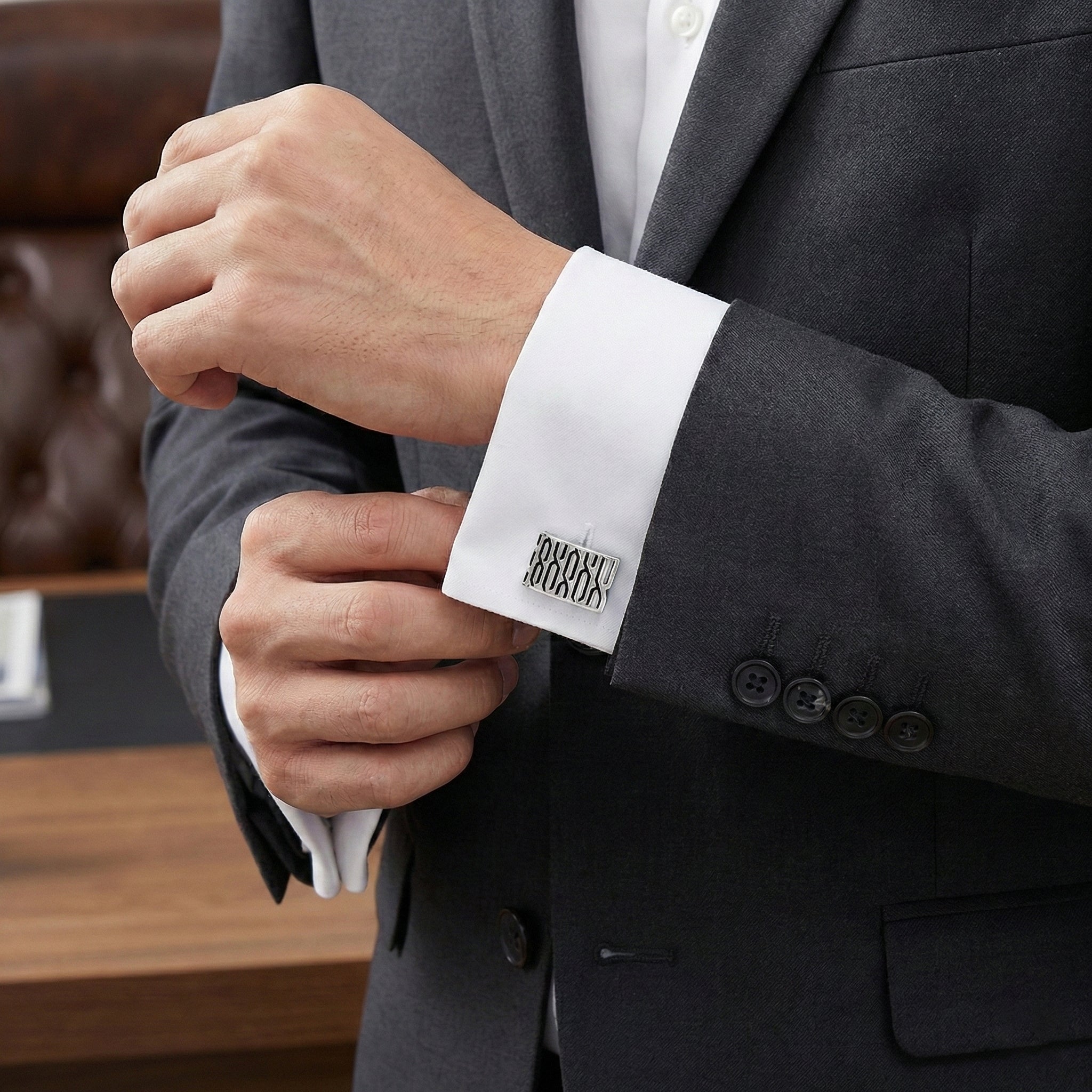 Modern Geometric Cufflinks - U5036EC