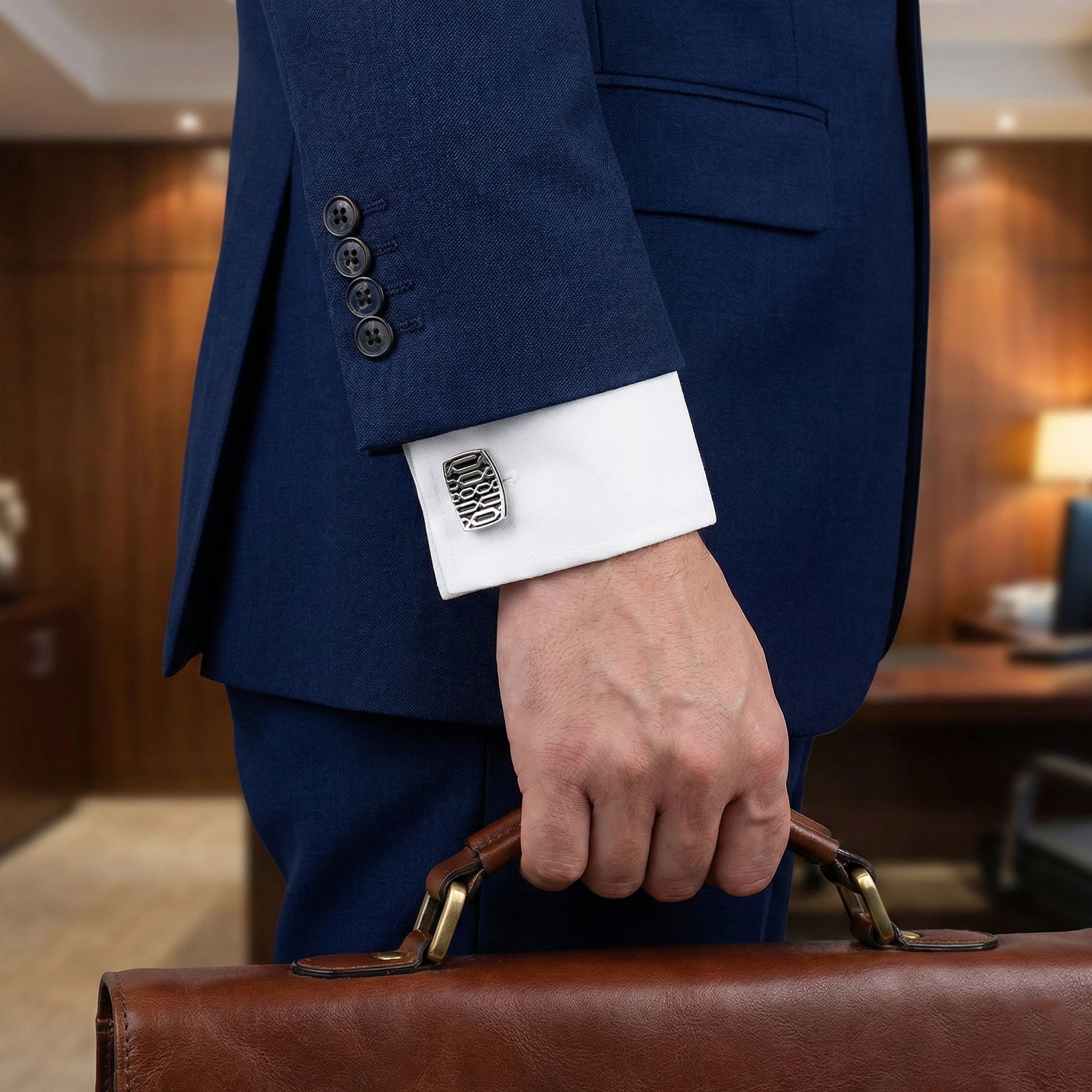 Modern Geometric Cufflinks - U5034EC