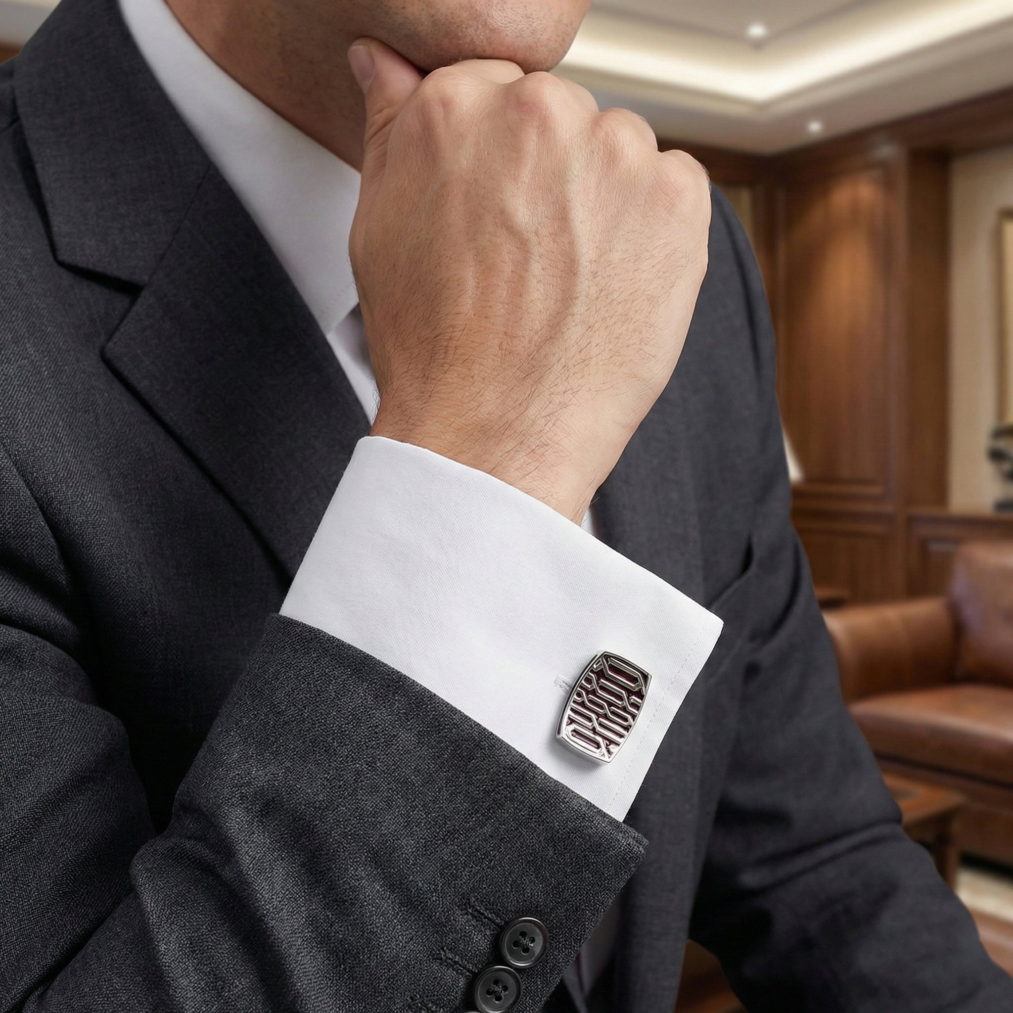 Modern Geometric Cufflinks - U5034EC